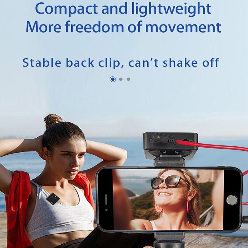 Micro không dây kẹp cổ áo cho ghi hình DSLR /laptop/điện thoại thông minh