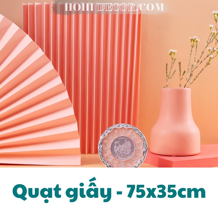 Quạt Giấy Chụp Ảnh, Quạt Xếp Ly Decor Trang Trí Phong Cách Cổ Truyền - Shop Hohi Decor