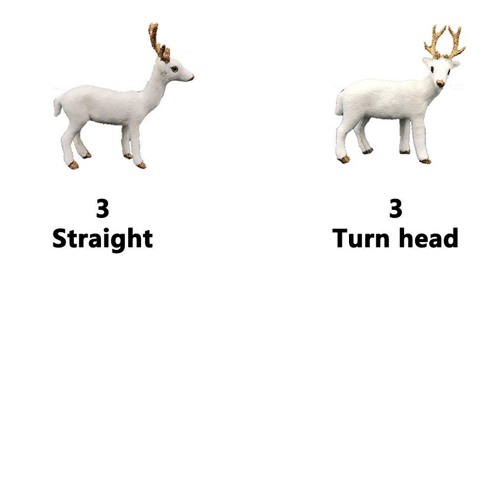 CONOPERY Phụ Kiện Trang Trí Giáng Sinh Hình Chú Tuần Lộc Màu Trắng Độc Đáo