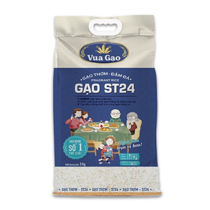 Vua gạo gạo thơm đậm đà ST24 5kg