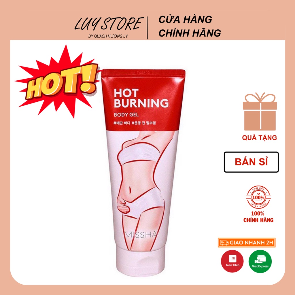 [Hàng Auth] Gel Kem Tan Mỡ Missha Hot Burning Giảm Mỡ Bụng Đùi Bắp Tay Chân Phù Hợp Mọi Loại Da Hàng Hiệu Hàn