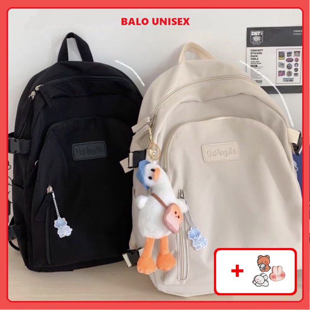 Balo Ulzzang Phong Cách Hàn Quốc nam, nữ, Balo đi học chống nước thời trang 602ULZ