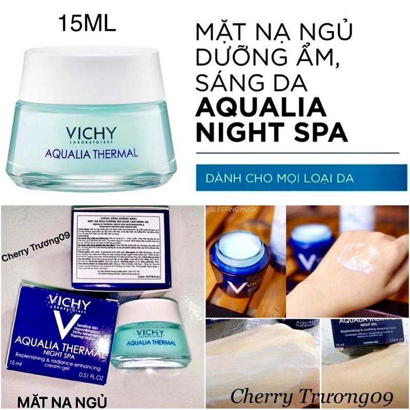 Mặt Nạ Ngủ Vichy 15ml -Dưỡng Ẩm -Sáng Khoẻ Night Spa Cho Da Nhạy Cảm