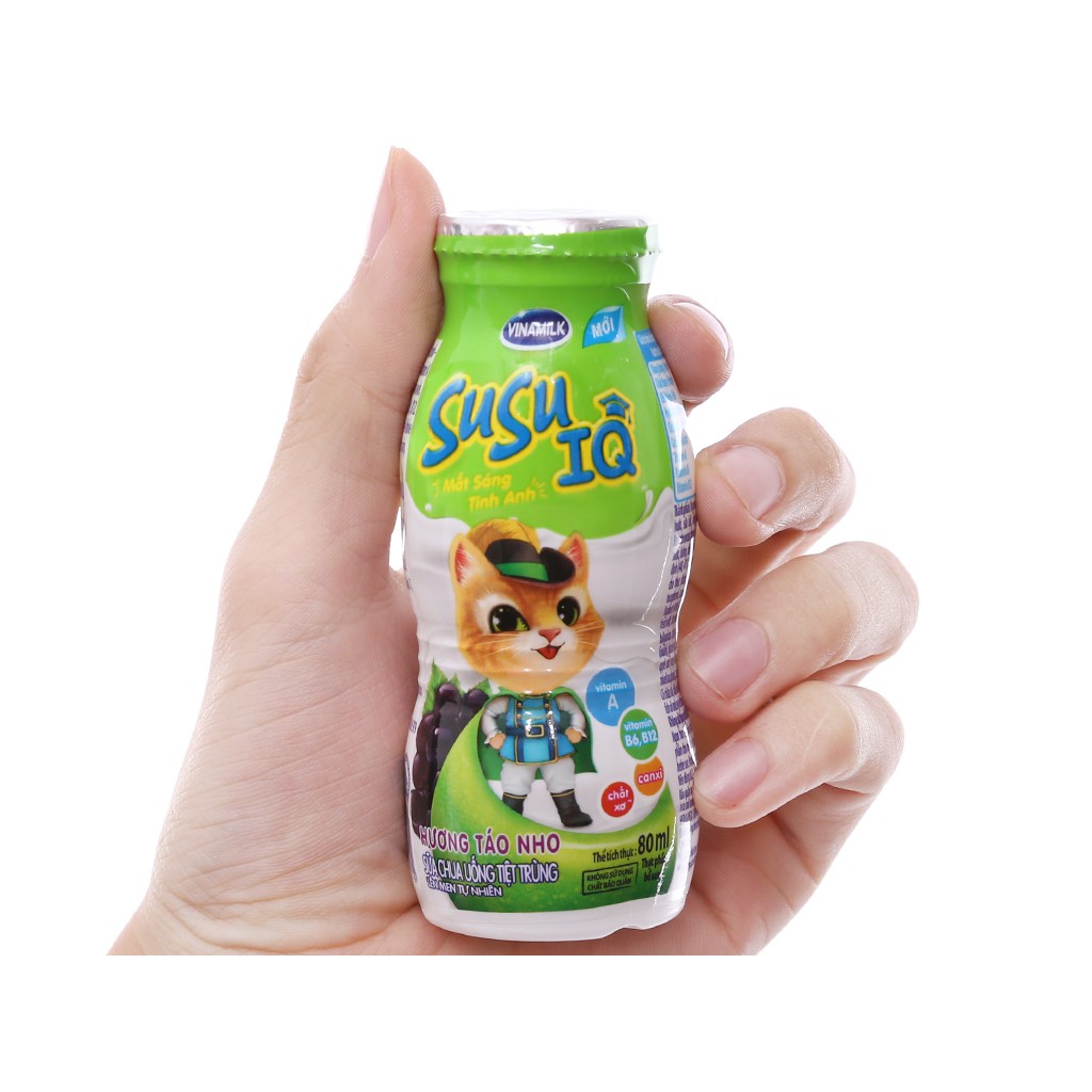 SỮA CHUA UỐNG SUSU - LỐC 6 CHAI X 80ML