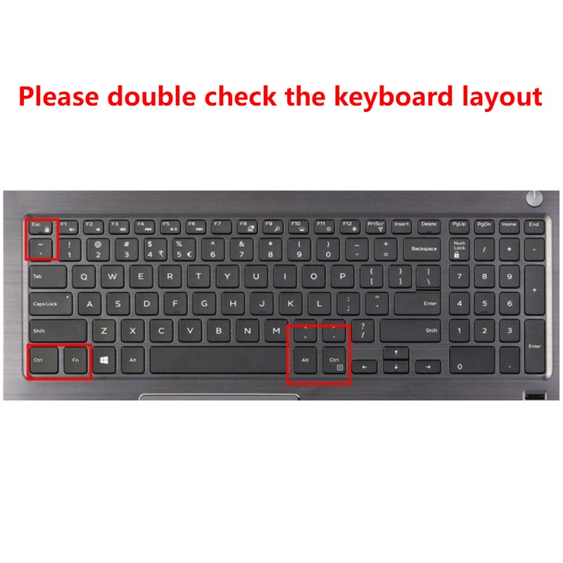 Miếng dán bảo vệ bàn phím laptop Dell Inspiron 15-3559 3567 3000 15.6 Inch bằng silicon mềm siêu mỏng