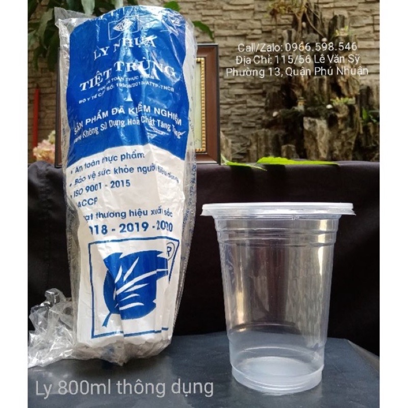Ly 800 Yếu Xanh Dương. Lốc 50 Ly 🥃. Không Kèm Nắp