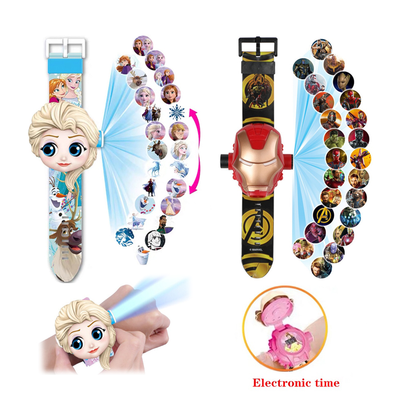 Đồng Hồ Đeo Tay 24 Nhân Vật Hoạt Hình Disney 3d Sáng Tạo Cho Bé