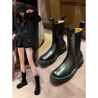 (ORDER) Giày boot Martin nữ da bóng cao cổ style kiểu Anh cá tính năng động