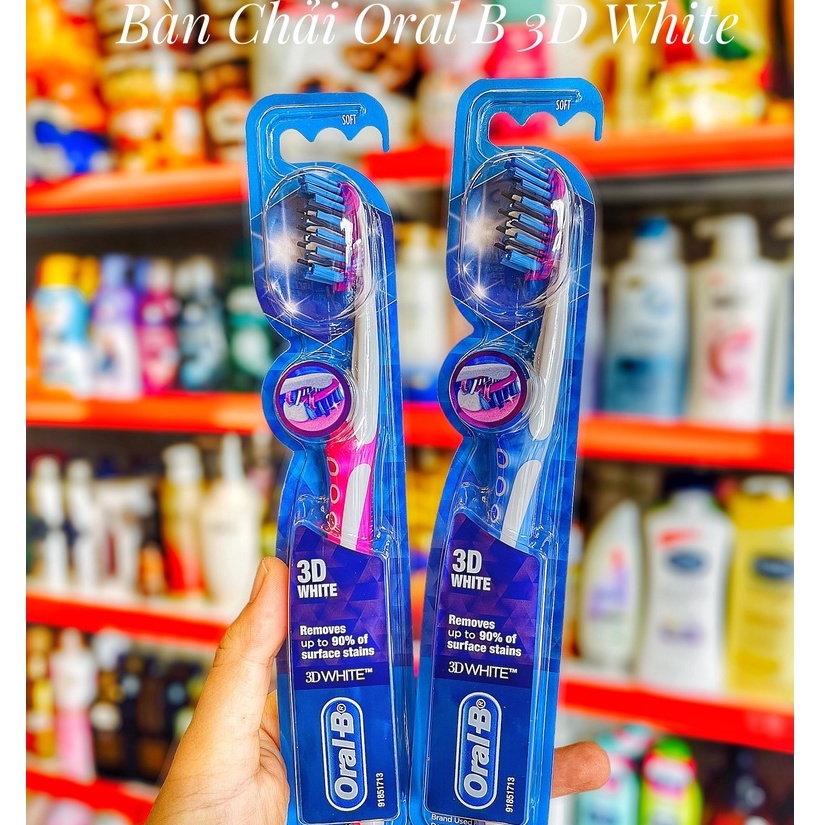 Bàn chải Oral-B⚡ CAO CẤP ⚡ 3D White ⚡Mềm mịn nhập trực tiếp.