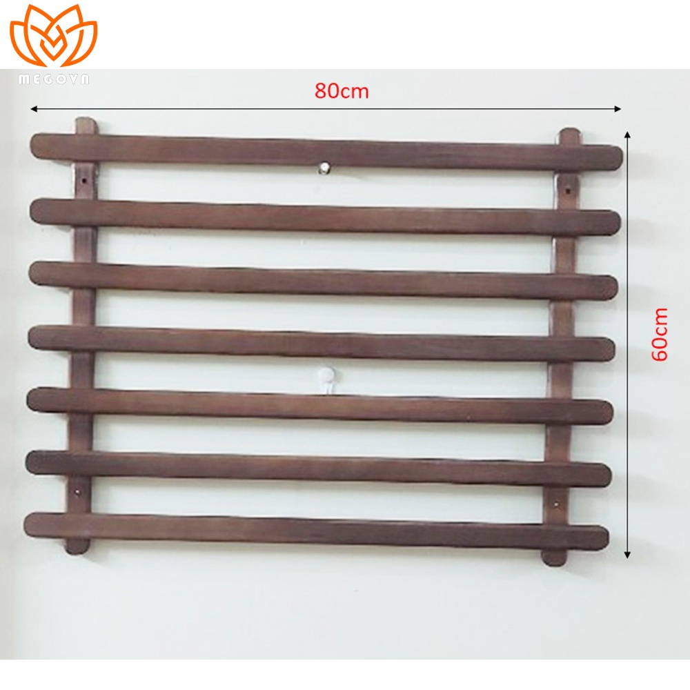 Giàn gỗ treo chậu cây MEGOVN, trang trí ban công