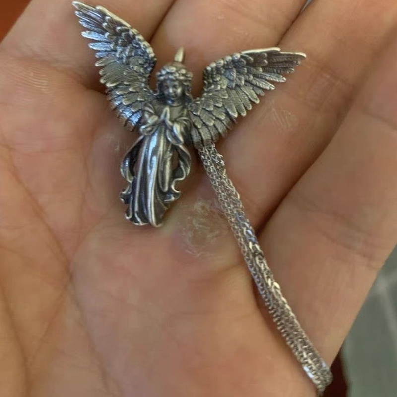 Vòng cổ Mặt Hình Thiên Thần Vệ Binh Có Dây Xích Thời Trang