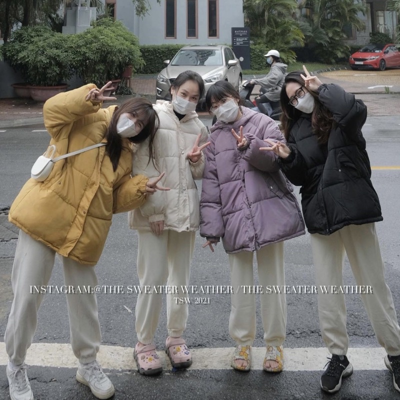 Áo phao béo - Áo phao đại hàn bốn màu xinh