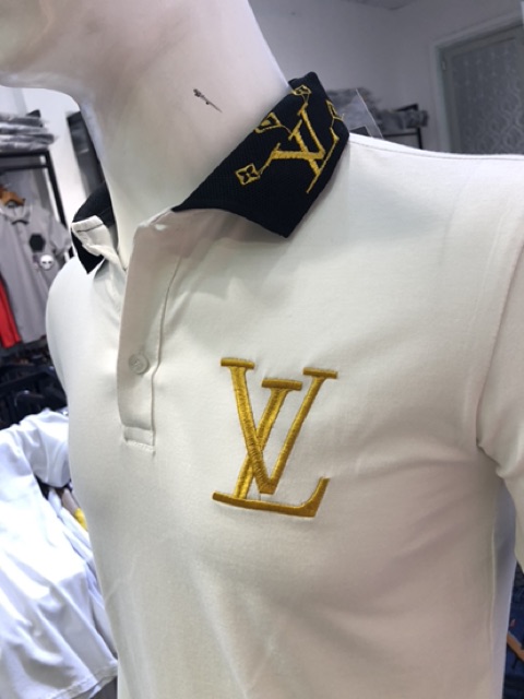 Áo thun cổ trụ thêu logo nổi bật hàng bao chất(chất liệu thun cotton 100%) | BigBuy360 - bigbuy360.vn