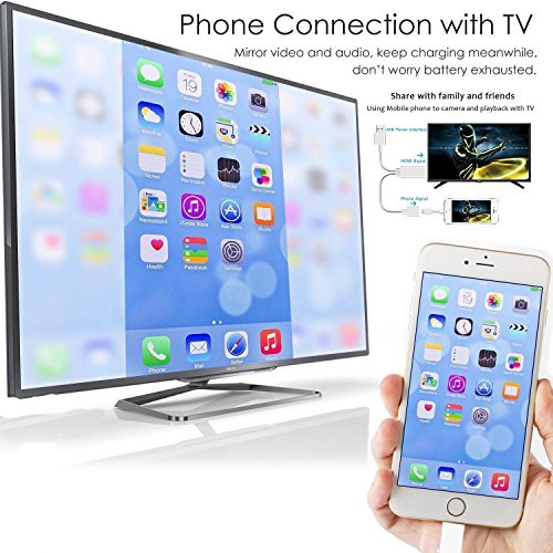 iPhone and S7 HDMI Cables Lightning to HDMI Digital TV AV Adapter MicroUSB TYPEC