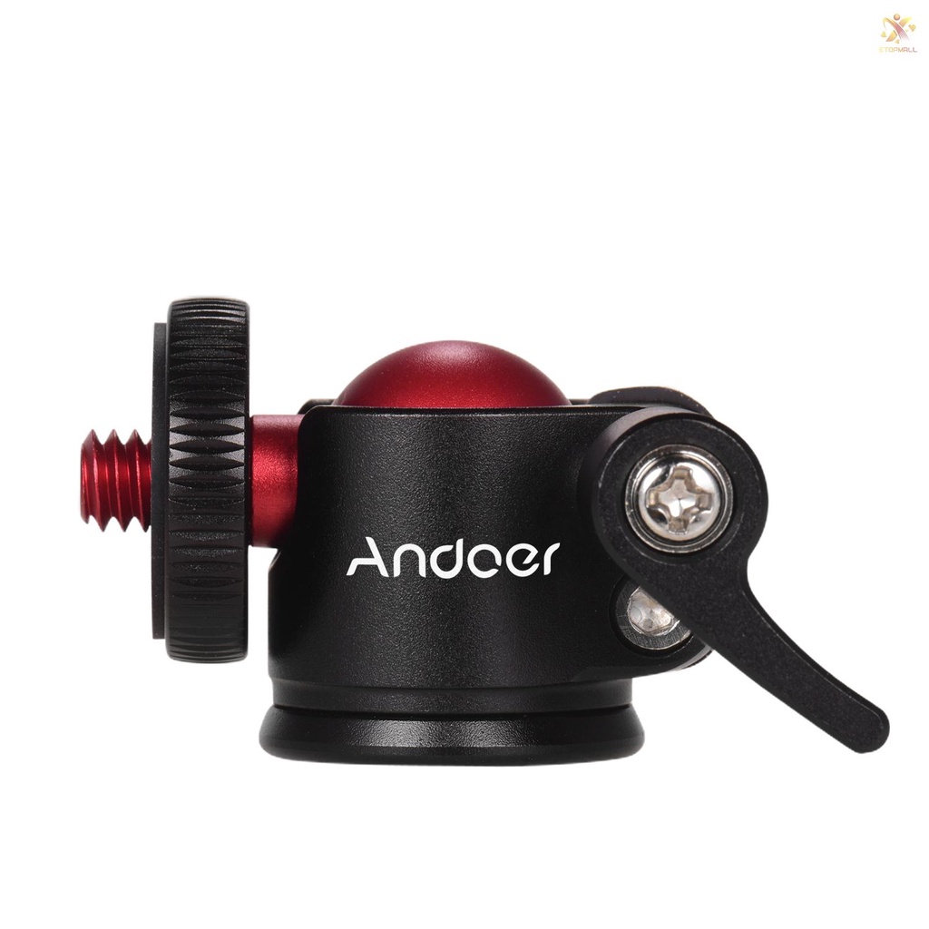 ET Andoer Mini Tripod Ball Head 360 Degree Swivel for DSLR Camera