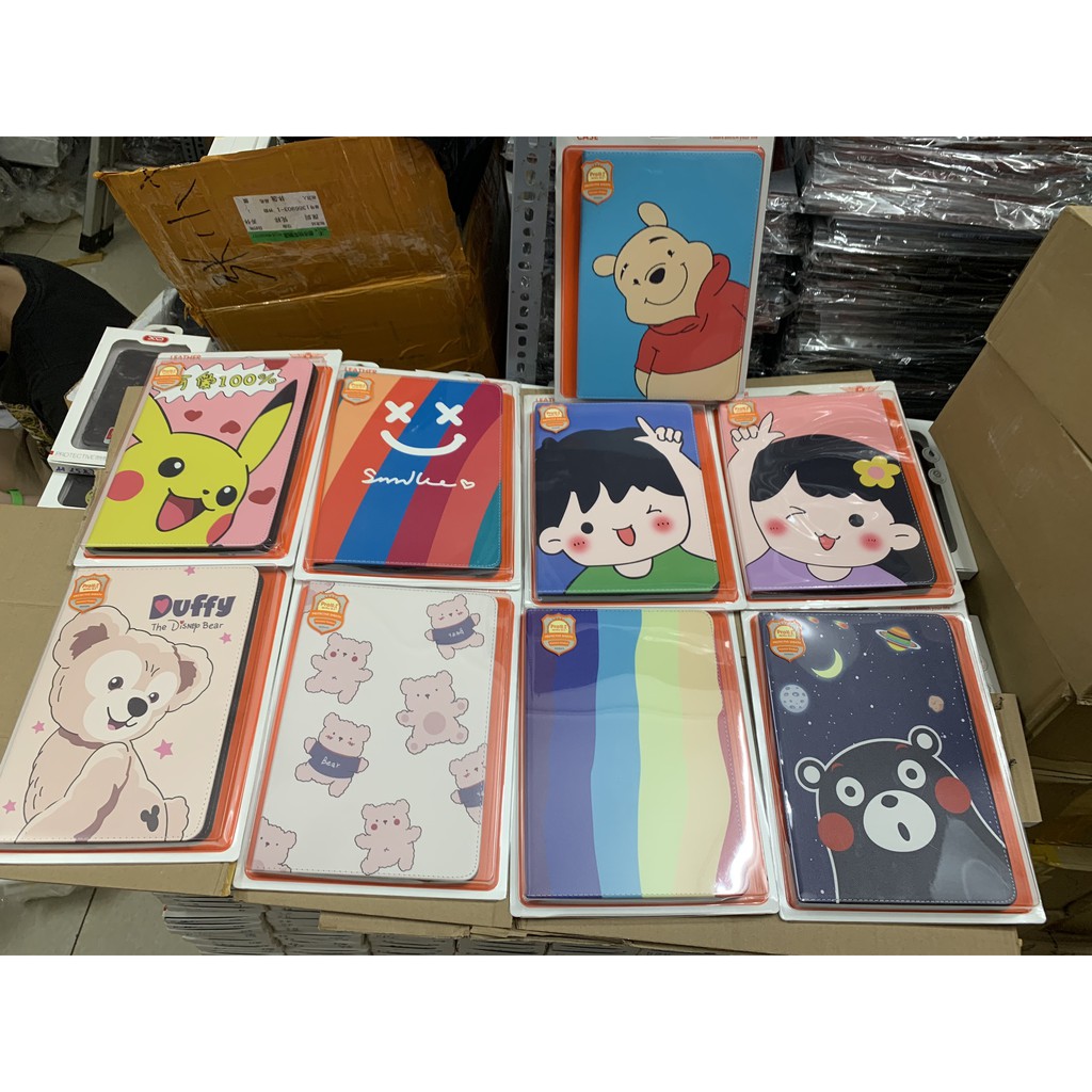 Bao da ốp 2 mặt máy tính bảng hình cute cho ipad 10  9.7 2021 2018 mini 1 2 3 4 5 6 7 8 9 Air 10.2 10.5 10.9 GEN 10 2022