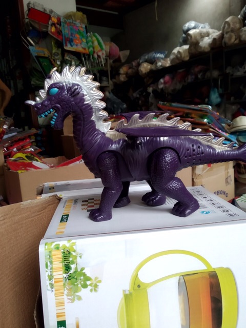 Đồ chơi khủng long 2 đầu chạy pin có cánh