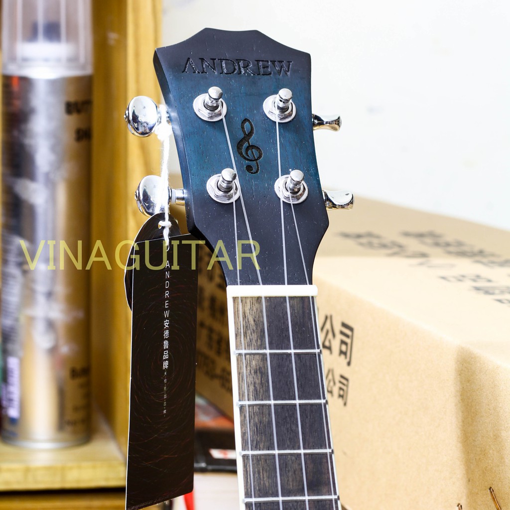 Đàn Ukulele Tenor Andrew A-805 Cao Cấp Full Gỗ Mahogany chính hãng