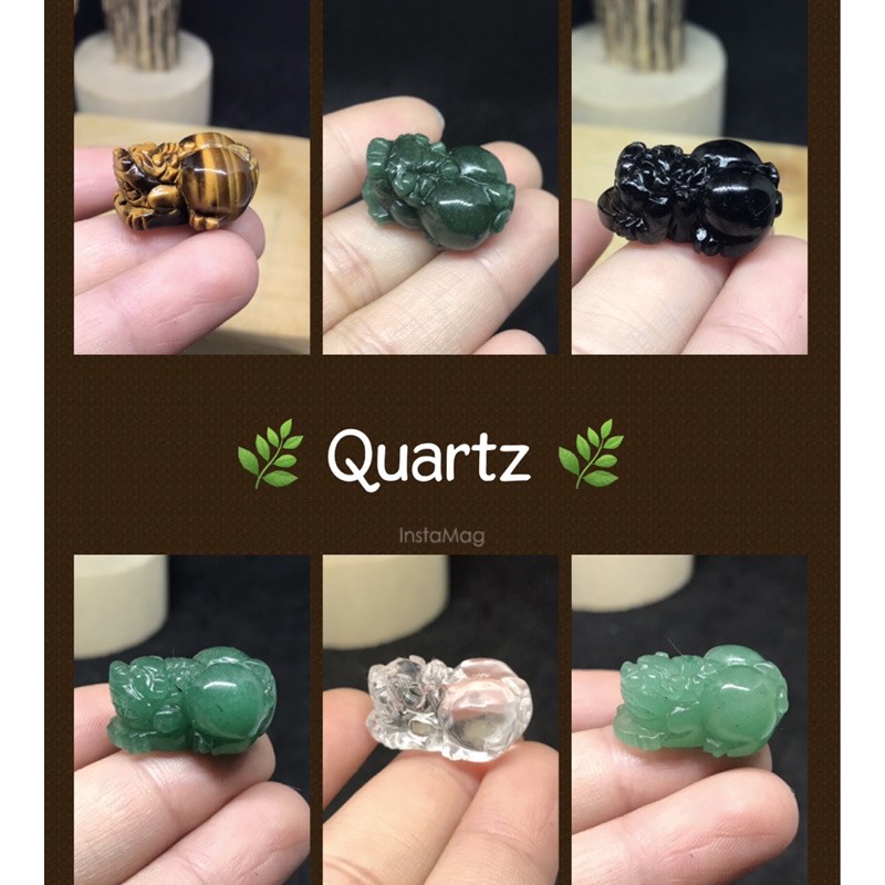 Tỳ hưu phong thuỷ size mini để bàn Mặt dây phong thuỷ nhiều màu