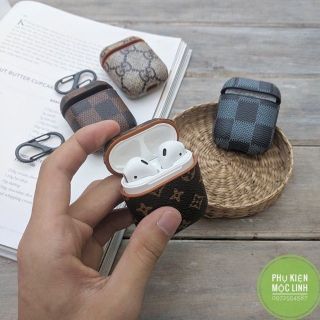 Case Airpods 1 2 Cao cấp với hoạ tiết LV GUCCI, vỏ bao, ốp  MS08