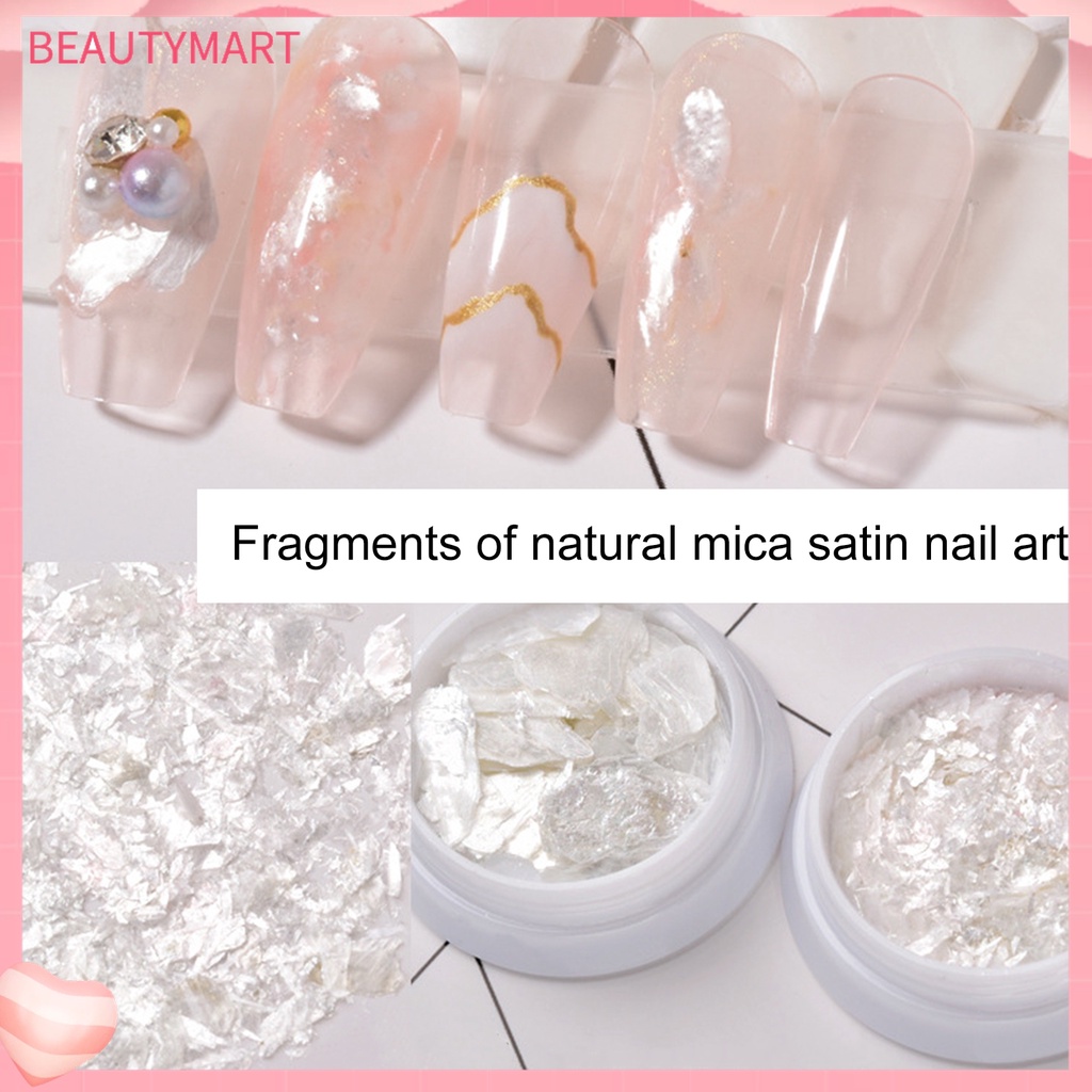 [beautymart] 1 Hộp Kim Tuyến Lấp Lánh Hình Vỏ Sò Dùng Trang Trí Móng Tay