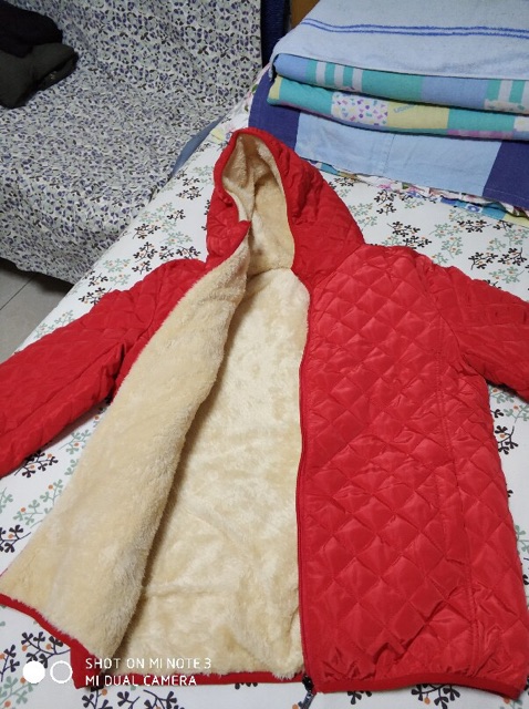 Áo phao lót lông cừu trám hàng quảng châu cao cấp