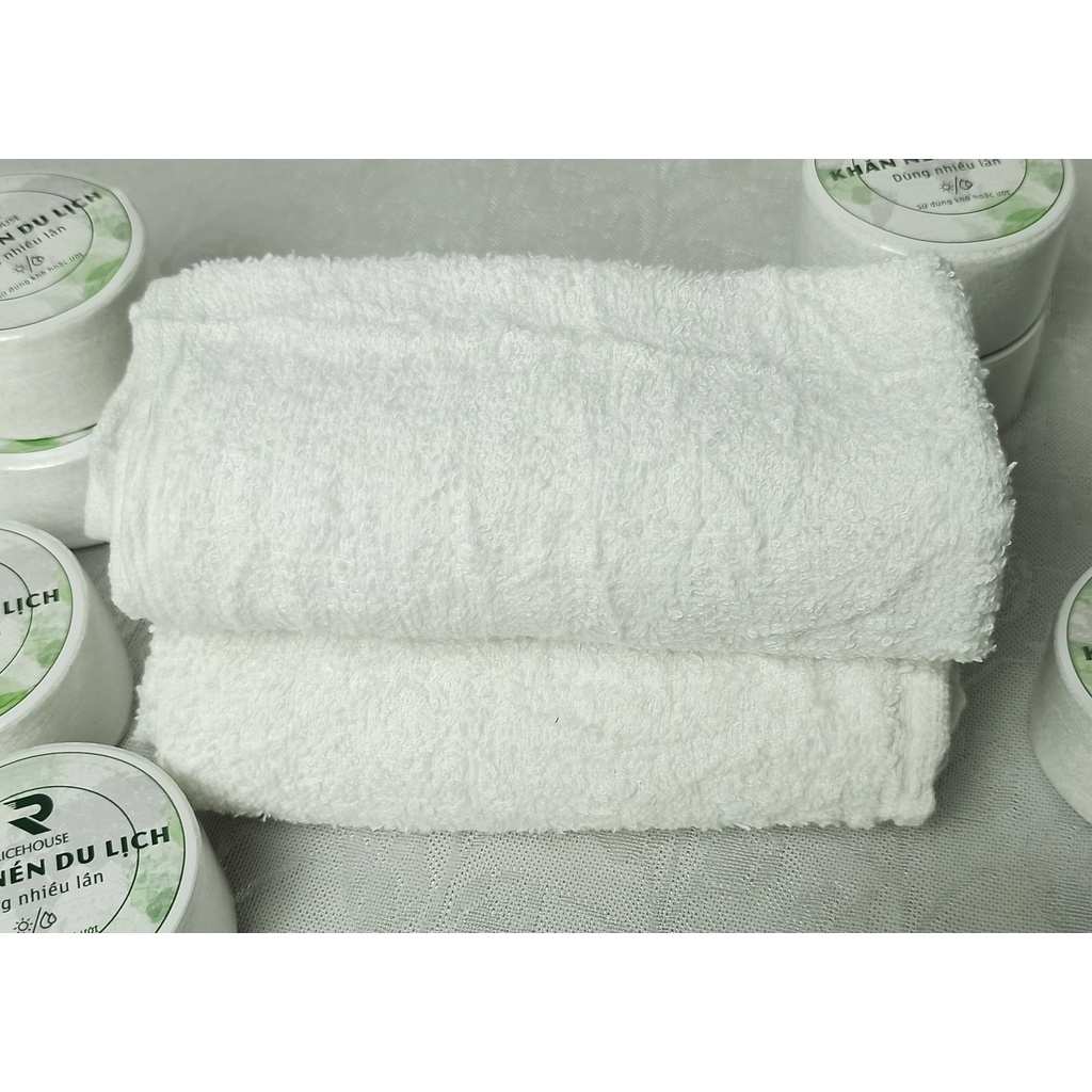 Khăn Nén Cotton Du Lịch Hàng Việt Nam Loại 1 Khăn Tắm Nén 65 x 32 cm Loại 60g