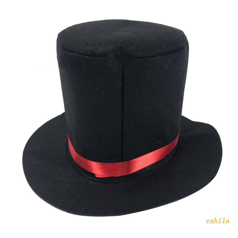 Mũ Vành Đen Ảo Thuật Gia Hóa Trang Halloween Jazz Ringmaster