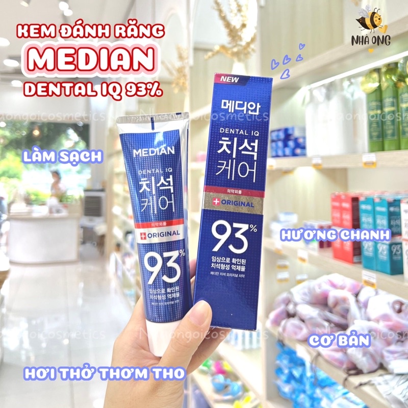 Kem Đánh Răng Median Dental IQ 93% Hàn Quốc 120g