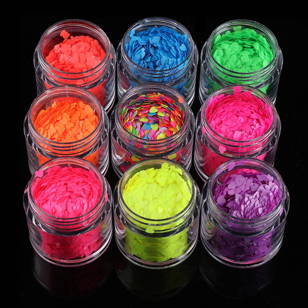 Hộp sequin lấp lánh dùng để trang trí móng nghệ thuật