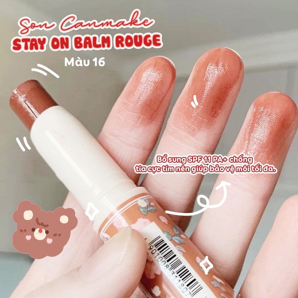 SON DƯỠNG CÓ MÀU CANMAKE STAY ON BALM ROUGE CHÍNH HÃNG - 11324