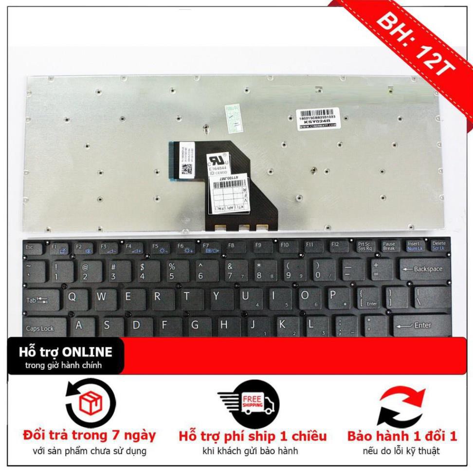 BÀN PHÍM LAPTOP SONY SVF142  dùng cho Cáp giữa cong sang trái. SVF14E, SVF142, SVF143