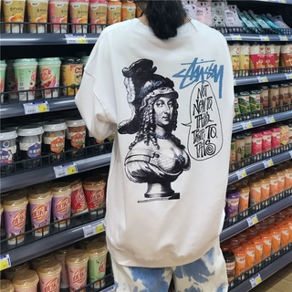 【Ready Stock】  STUSSY    Long Sleeved Sweater Hoodie Jackets Loose Blouse   C09604
