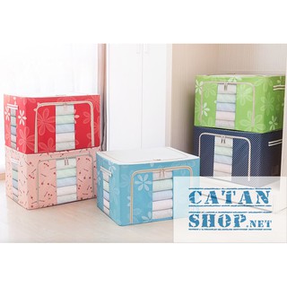 Hộp vải, Túi Vải Đựng Đồ, quần áo, Chăn Màn Có Khung thép Chắc Chắn, chống thấm nước, Độ Bền Cao GD433-TCM-Khungsat