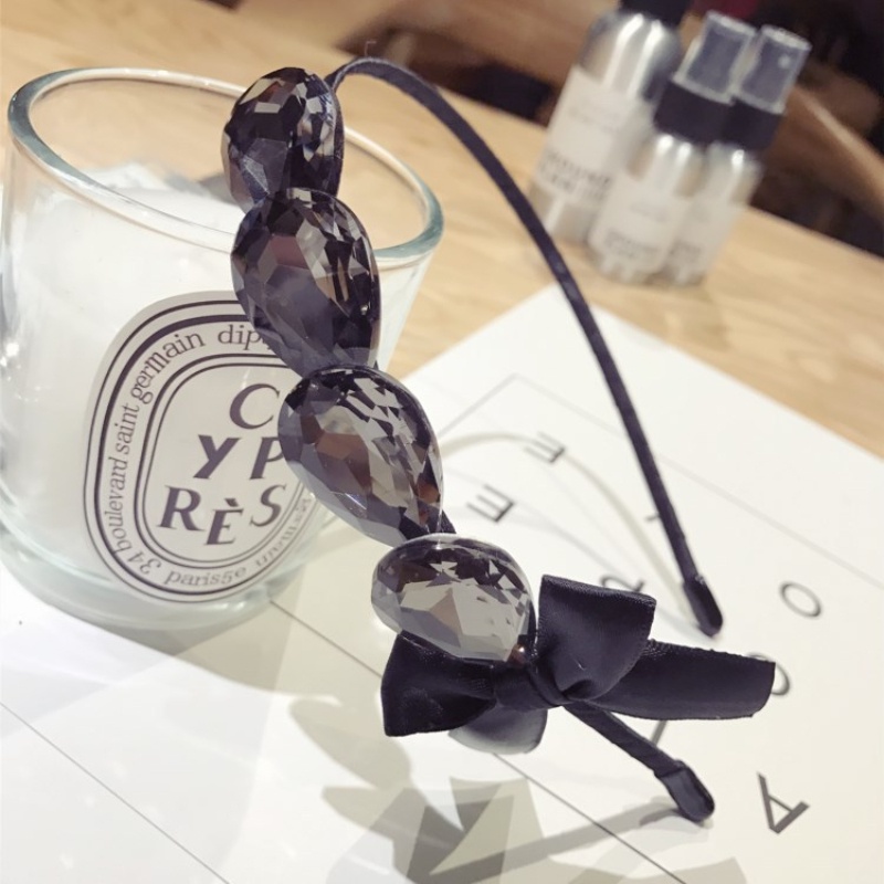 Cài Tóc Nơ Đính Pha Lê Phong Cách Hàn Quốc