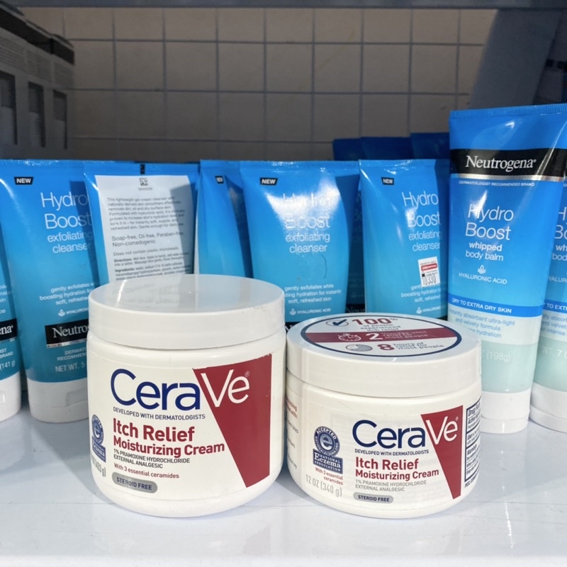 Kem dưỡng ẩm CRV Itch Relief Moisturizing Cream cho da chàm ngứa