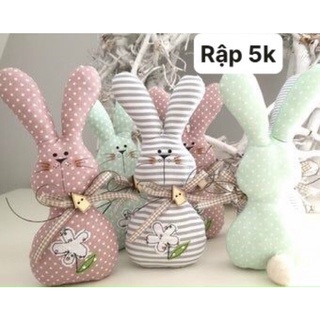 BẢN VẼ RẬP GIẤY TỰ MAY THÚ BÔNG HANDMADE