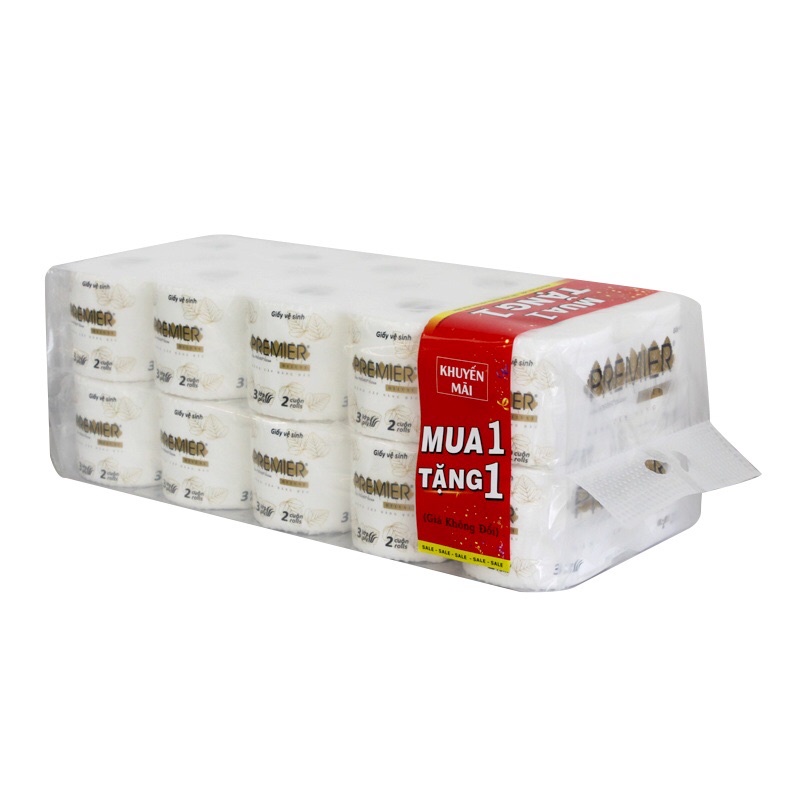 combo 20 cuộn giấy vệ sinh Premeir Deluxe 3 lớp