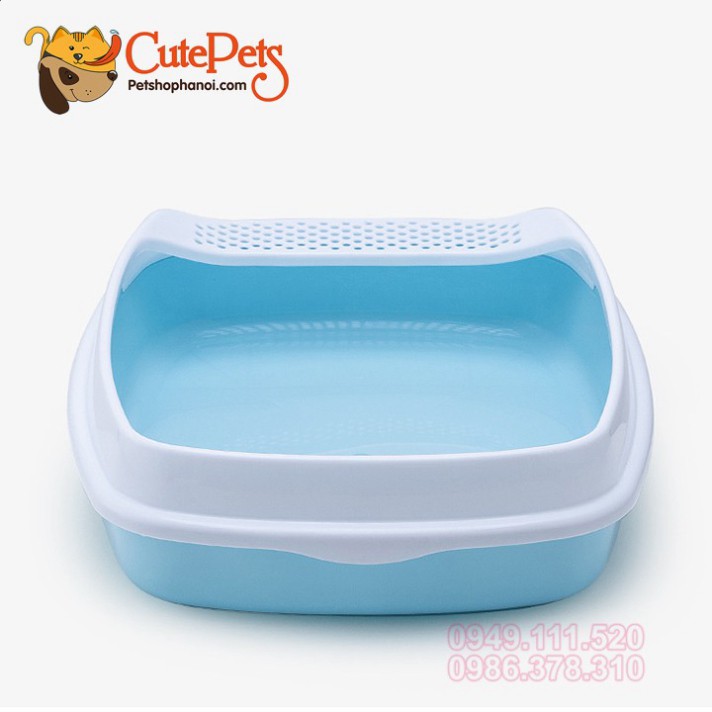 [Tặng xẻng] Khay đựng cát vệ sinh cho mèo kèm xẻng - CutePets Phụ kiện chó mèo Pet Shop Hà Nội Hàng chính hãng