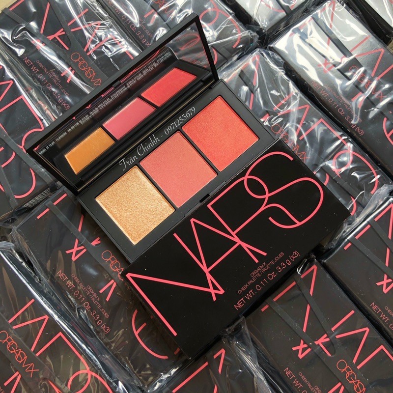 Bảng phấn má Nars Orgams X Blush Palette 3 ô siêu đẹp