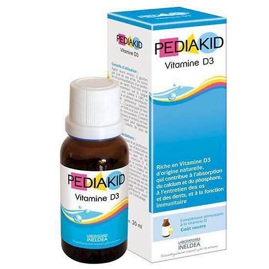 Pediakid Vitamin D3 bổ sung Vitamin và khoáng chất cho trẻ nhỏ (Chai 20ml)