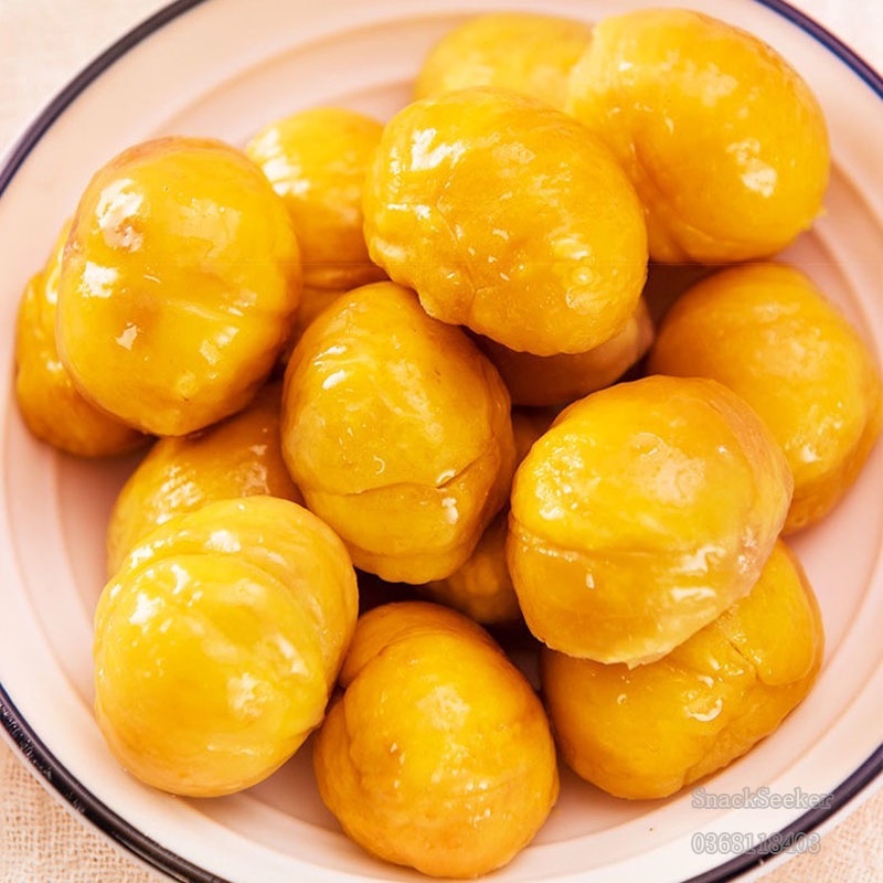 Đồ ăn vặt Hạt dẻ bóc sẵn tẩm mật ong - SNACKSEEKER - Đồ ăn vặt Trung Quốc