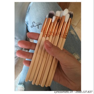 Set cọ trang điểm makeup mắt 12 cây lông mềm