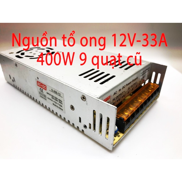 NGUỒN TỔ ONG12V-33A(400W)(quạt) cũ