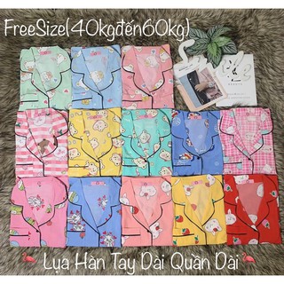 (FreeSize Lụa Hàn) Đồ Bộ Pijama Lụa Hàn TDQD