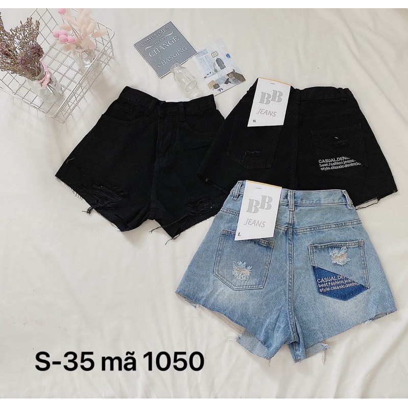 Short Jeans Nữ Thêu Bigsize Nhỏ đến 35 size lớn Ms 1050 | BigBuy360 - bigbuy360.vn