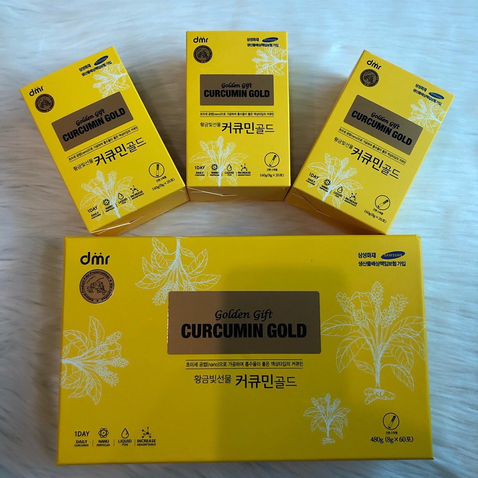 ⚡️𝐅𝐑𝐄𝐄 𝐒𝐇𝐈𝐏⚡️- Nghệ Nano Curcumin Gold Hàn Quốc hộp 60 gói