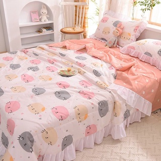 Set cotton bèo chăn trần hè thu 2022