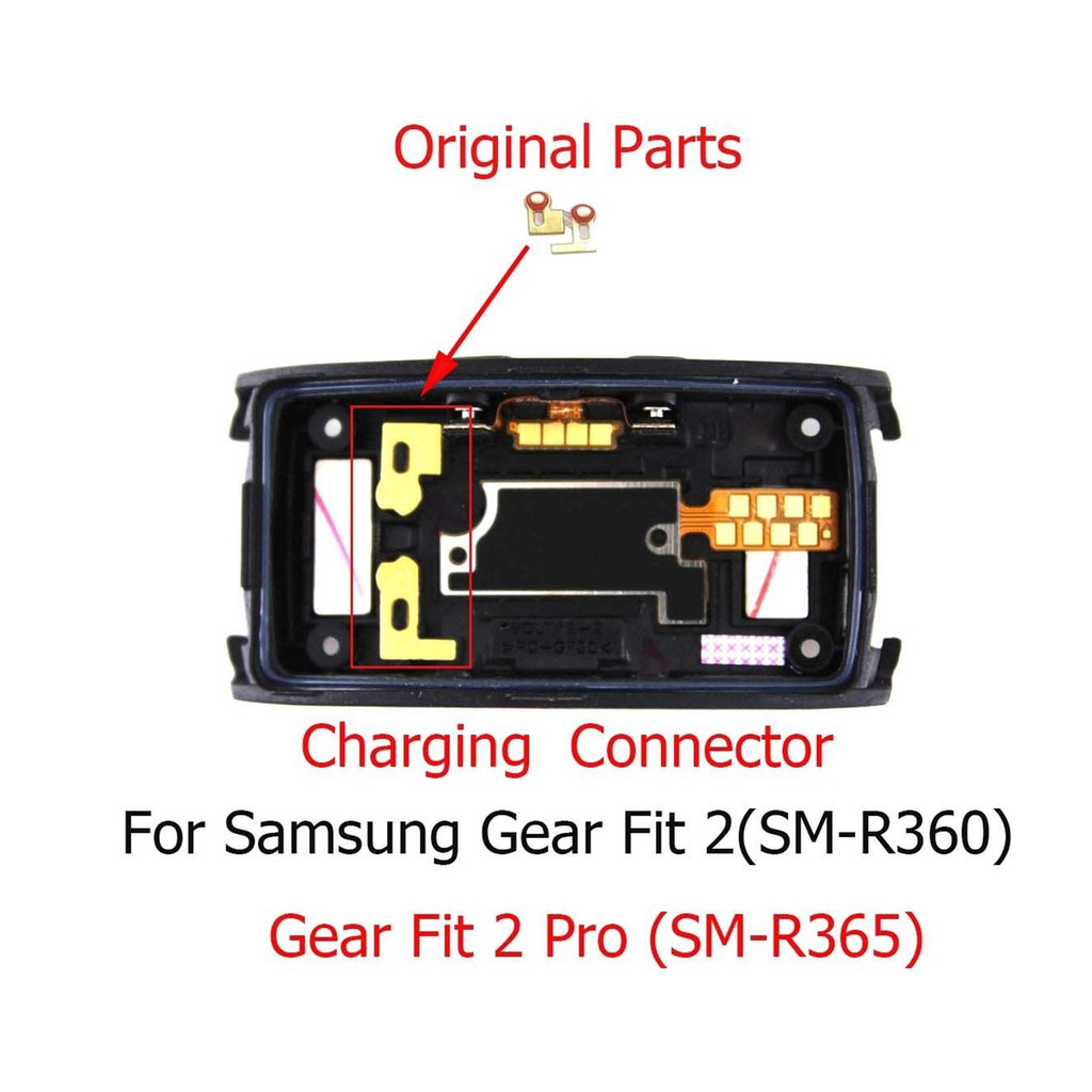 1 Cặp Đầu Nối Sạc Cho Đồng Hồ Thông Minh Samsung Gear Fit 2 (SM-R360) Và Gear Fit2 Pro (SM-R365)