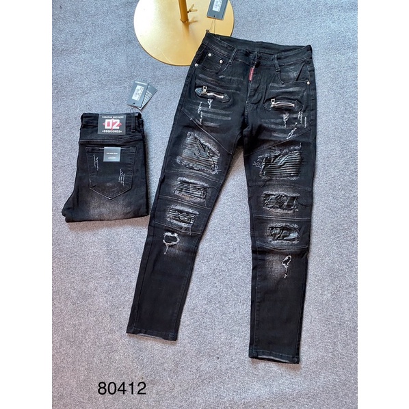 [Mã SRBACK010912 hoàn 20K xu đơn 50K] Quần jean nam Dsquared2 khoá lệch cao cấp mới nhất_shop tự chụp | BigBuy360 - bigbuy360.vn